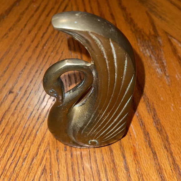 Vintage Swan brass finial - Picture 2 of 7